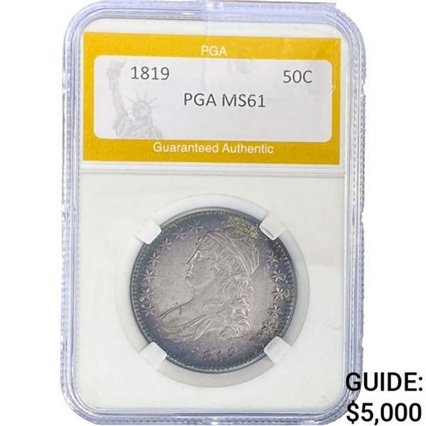 1819 Capped Bust Half Dollar PGA MS61