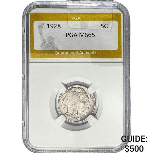 1928 Buffalo Nickel PGA MS65