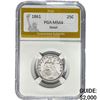 Image 1 : 1861 Seated Liberty Quarter PGA MS64
