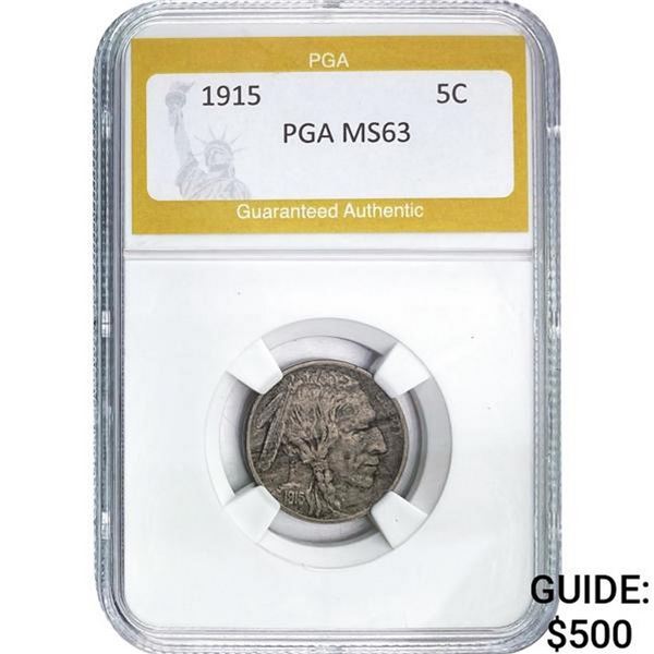 1915 Buffalo Nickel PGA MS63