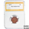 Image 1 : 1874 Indian Head Cent PGA MS64 RED