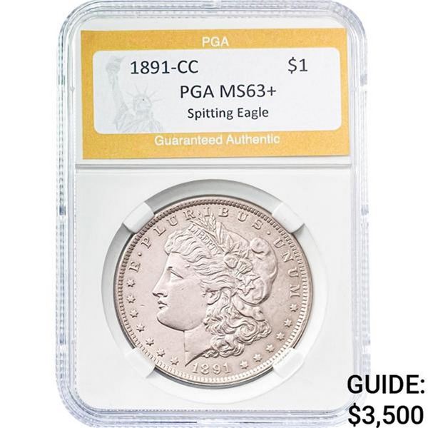 1891-CC Morgan Silver Dollar PGA MS64+