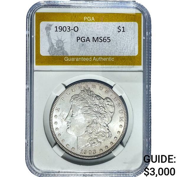 1903-O Morgan Silver Dollar PGA MS65