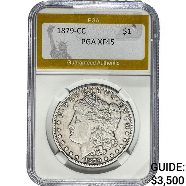1879-CC Morgan Silver Dollar PGA XF45