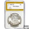 Image 1 : 1882-CC Morgan Silver Dollar PGA MS64+
