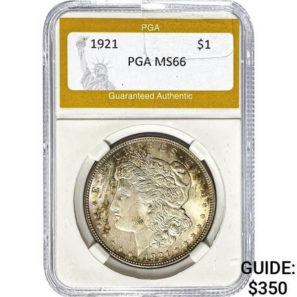 1921 Morgan Silver Dollar PGA MS66