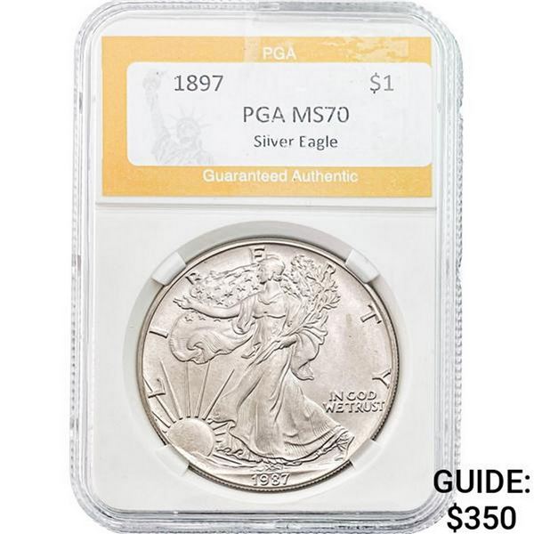 1897 Silver Eagle PGA MS70