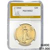 1910 $20 Gold Double Eagle PGA MS62