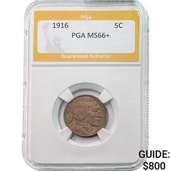 1916 Buffalo Nickel PGA MS66+