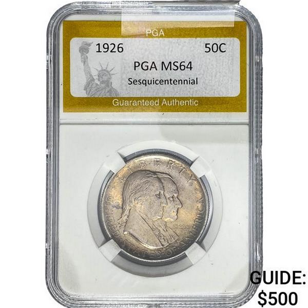1926 Sesquicentennial Half Dollar PGA MS64