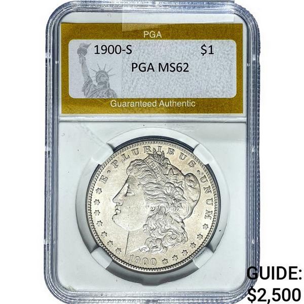 1900-S Morgan Silver Dollar PGA MS62