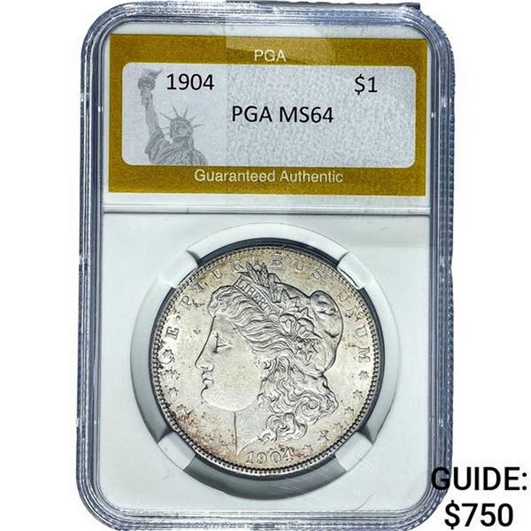 1904 Morgan Silver Dollar PGA MS64