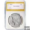 Image 1 : 1921 Silver Peace Dollar PGA MS65