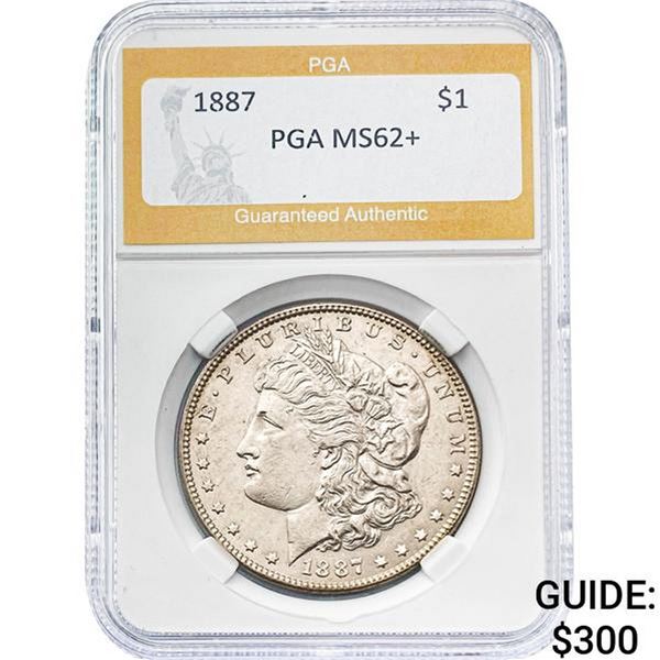 1887 Morgan Silver Dollar PGA MS62+
