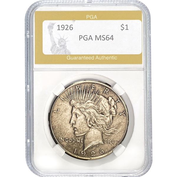 1926 Silver Peace Dollar PGA MS64