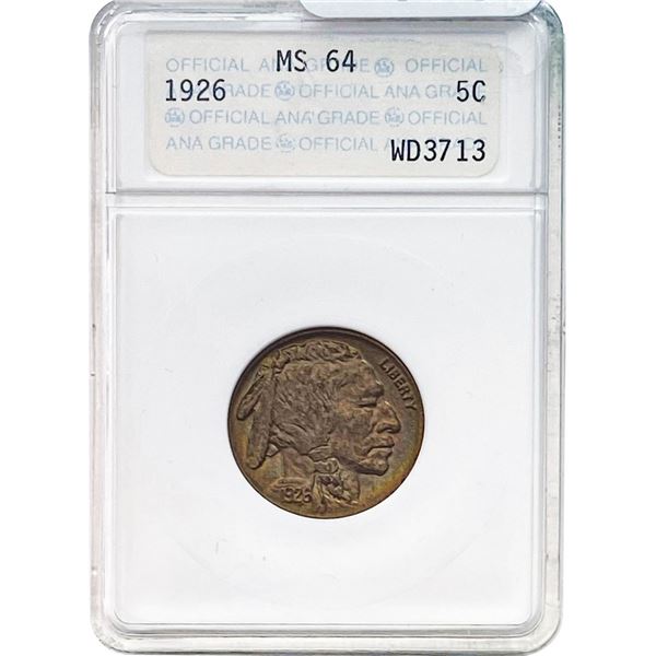 1926 Buffalo Nickel ANA MS64