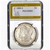 1886-S Morgan Silver Dollar PGA MS65