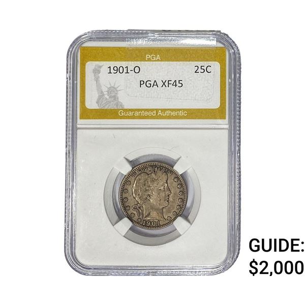 1901-O Barber Quarter PGA XF45