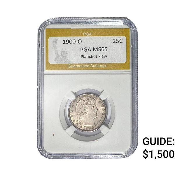 1900-O Barber Quarter PGA MS65