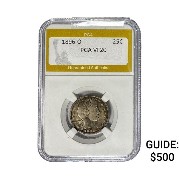 1896-O Barber Quarter PGA VF20