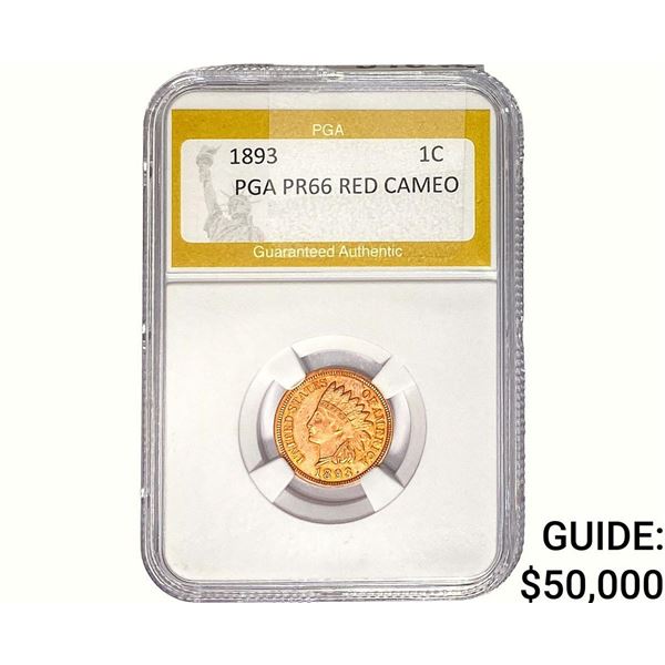 1893 Indian Head Cent PGA PR66 RED CAMEO