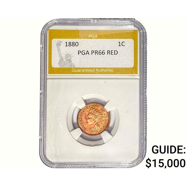 1880 Indian Head Cent PGA PR66 RED