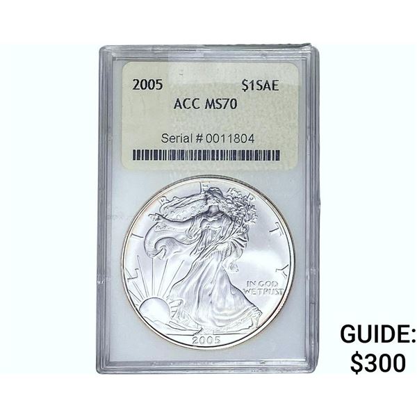 2005 Silver Eagle ACC MS70