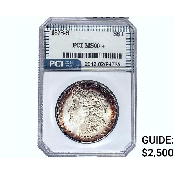 1878-S Morgan Silver Dollar PCI MS66+