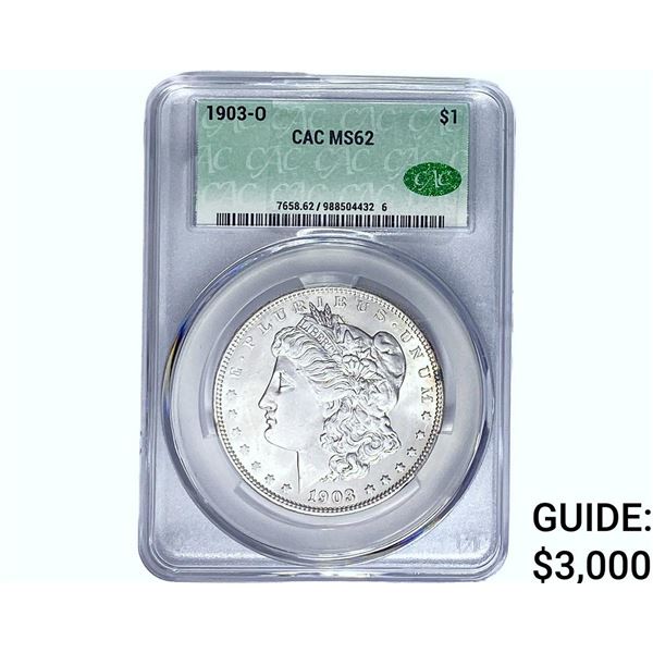 1903-O Morgan Silver Dollar CAC MS62