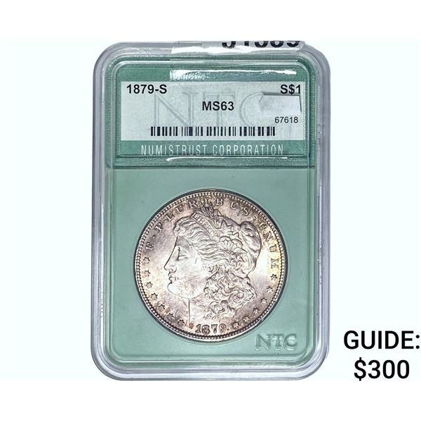 1879-S Morgan Silver Dollar NTC MS63