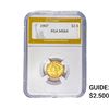 Image 1 : 1907 $2.50 Gold Quarter Eagle PGA MS64