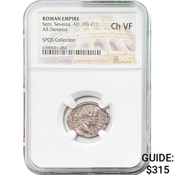 Roman Sept. Severus, AD 193-211 Silver Denarius