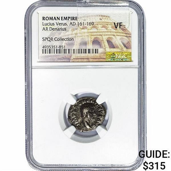 Roman Lucius Verus, AD 161-169 Silver Denarius