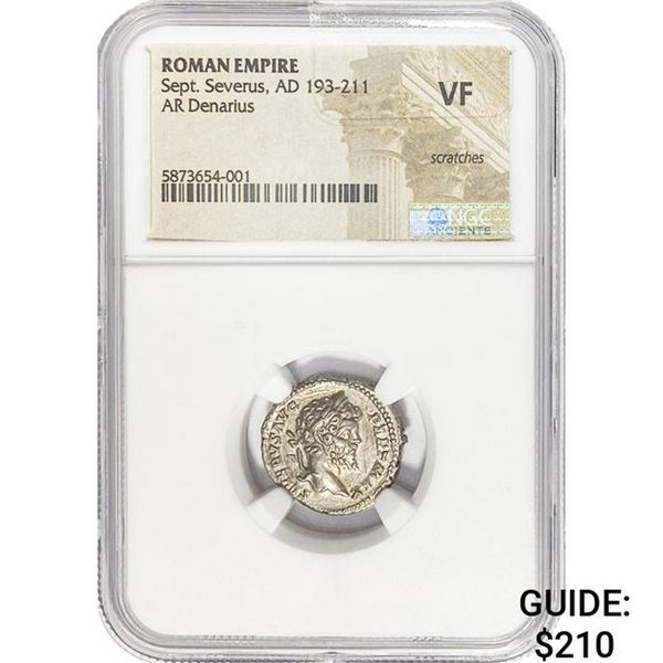 Roman Sept. Severus, AD 193-211 Silver Denarius