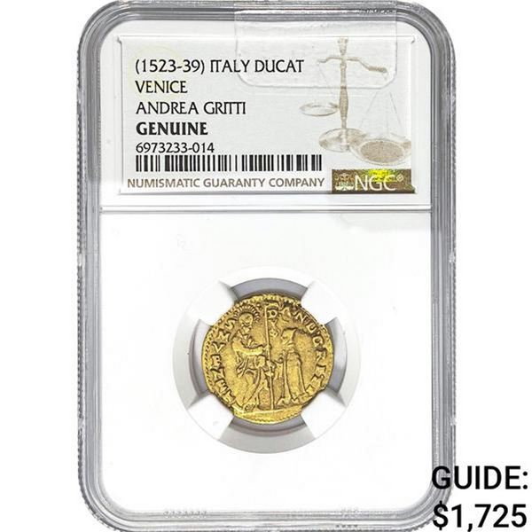 [1532-39] Venice .138oz Gold Andrea Gritti Ducat NGC