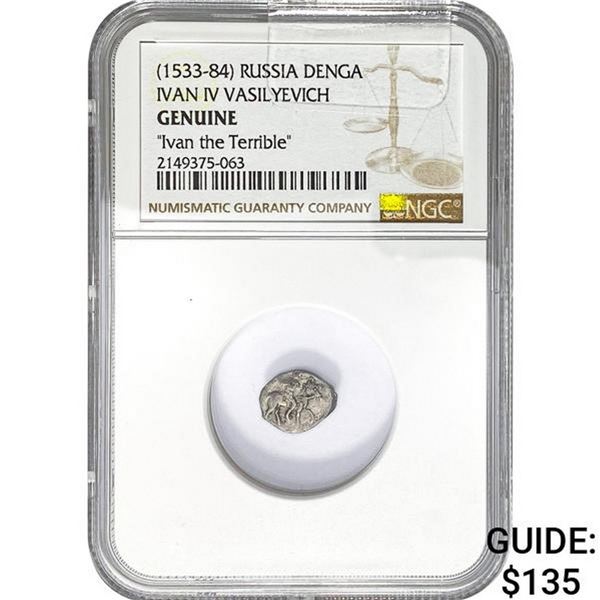 [1533-84] Russia Denga Ivan IV NGC