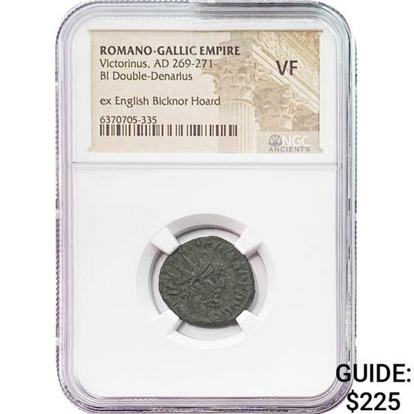 Romano-Gallic Victorinus 269-271 BI Dbl Denarius