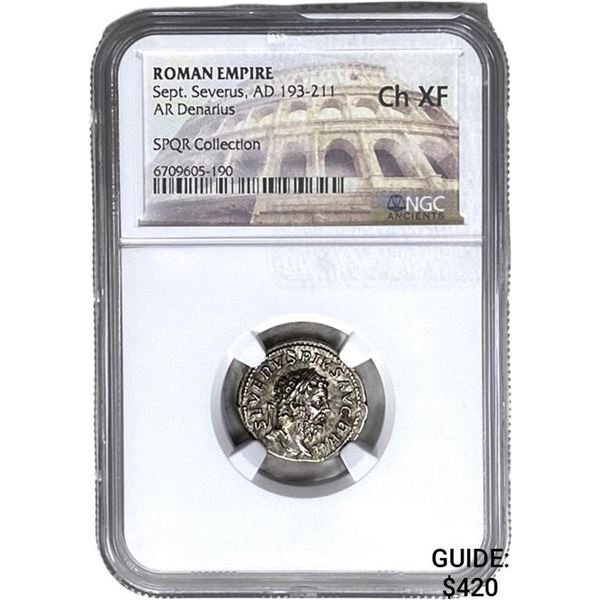 Roman Sept. Severus AD 193-211 Silver Denarius