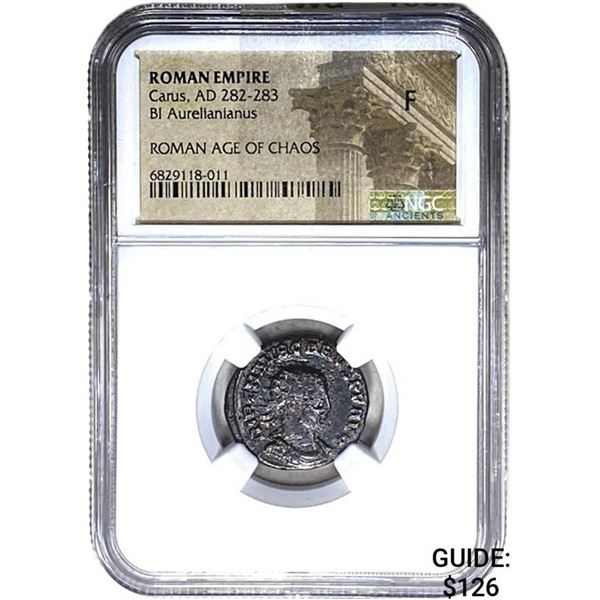 Roman Carus, AD 282-283 BI Aurelianianus NGC F