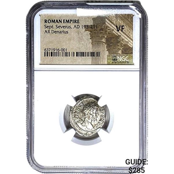 Roman Sept. Severus AD 193-211 Silver Denarius