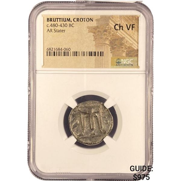 Bruttium, BC c.480-430 Croton Silver Stater