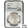 Image 1 : 1879-O Morgan Silver Dollar NGC MS63