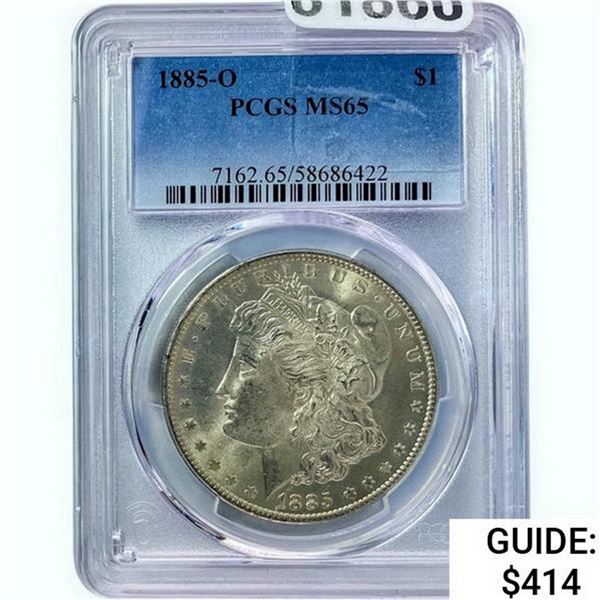 1885-O Morgan Silver Dollar PCGS MS65