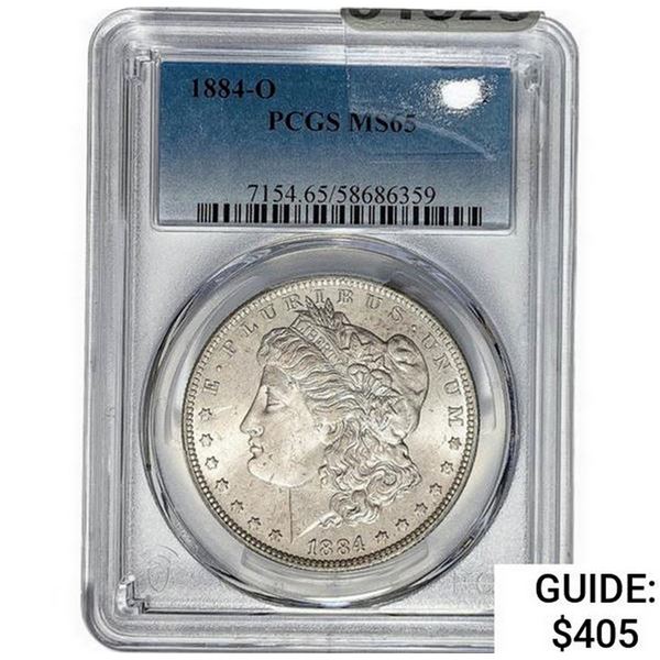 1884-O Morgan Silver Dollar PCGS MS65