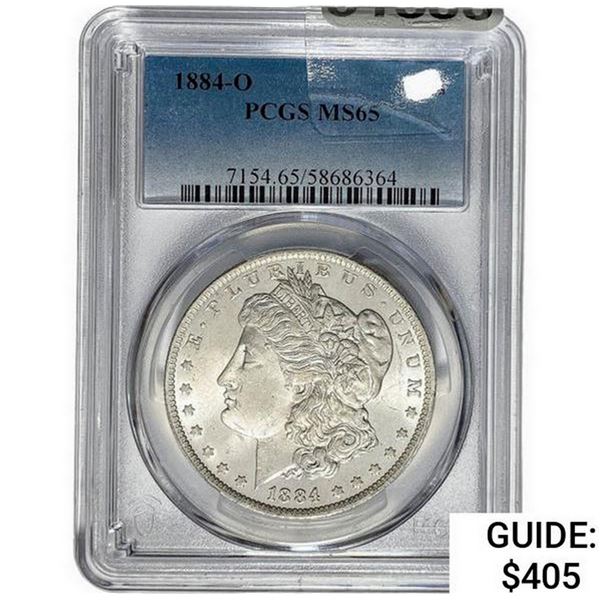 1884-O Morgan Silver Dollar PCGS MS65