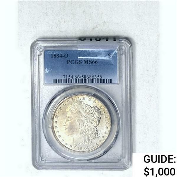 1884-O Morgan Silver Dollar PCGS MS66