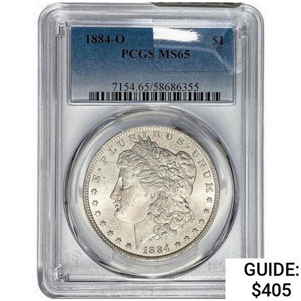 1884-O Morgan Silver Dollar PCGS MS65