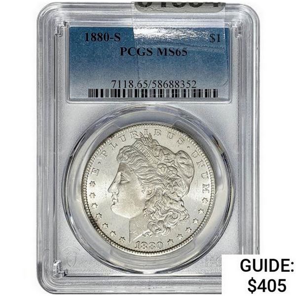 1880-S Morgan Silver Dollar PCGS MS65