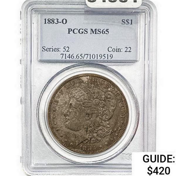 1883-O Morgan Silver Dollar PCGS MS65