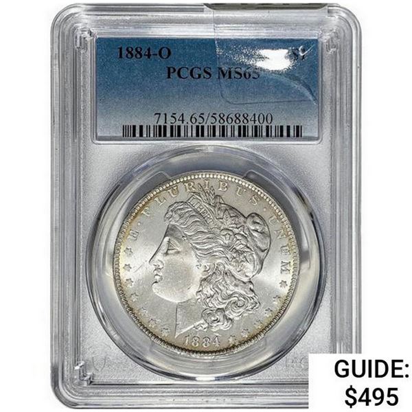 1884-O Morgan Silver Dollar PCGS MS65